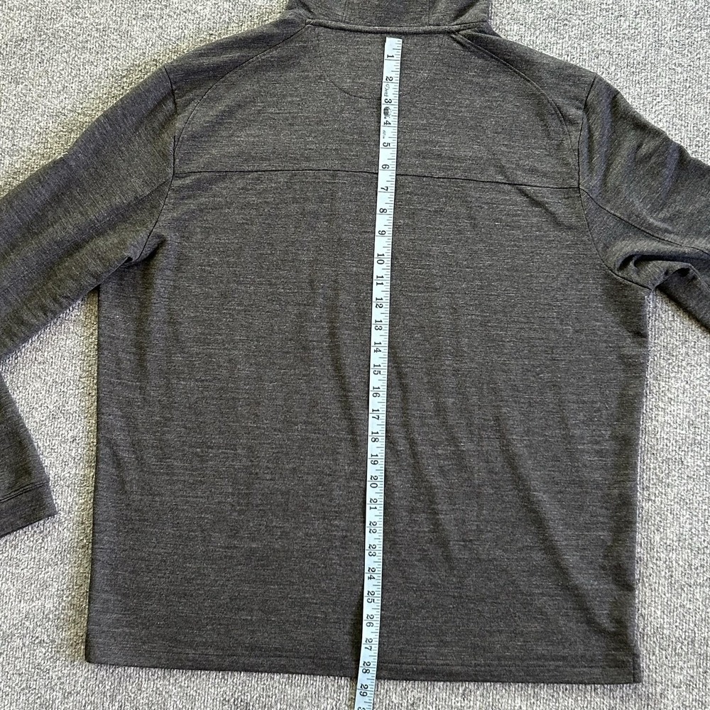 Johnnie-O Hoodie Mens XL Black Remmy Performance UPF 50 Pullover Lightweight - Picture 11 of 13